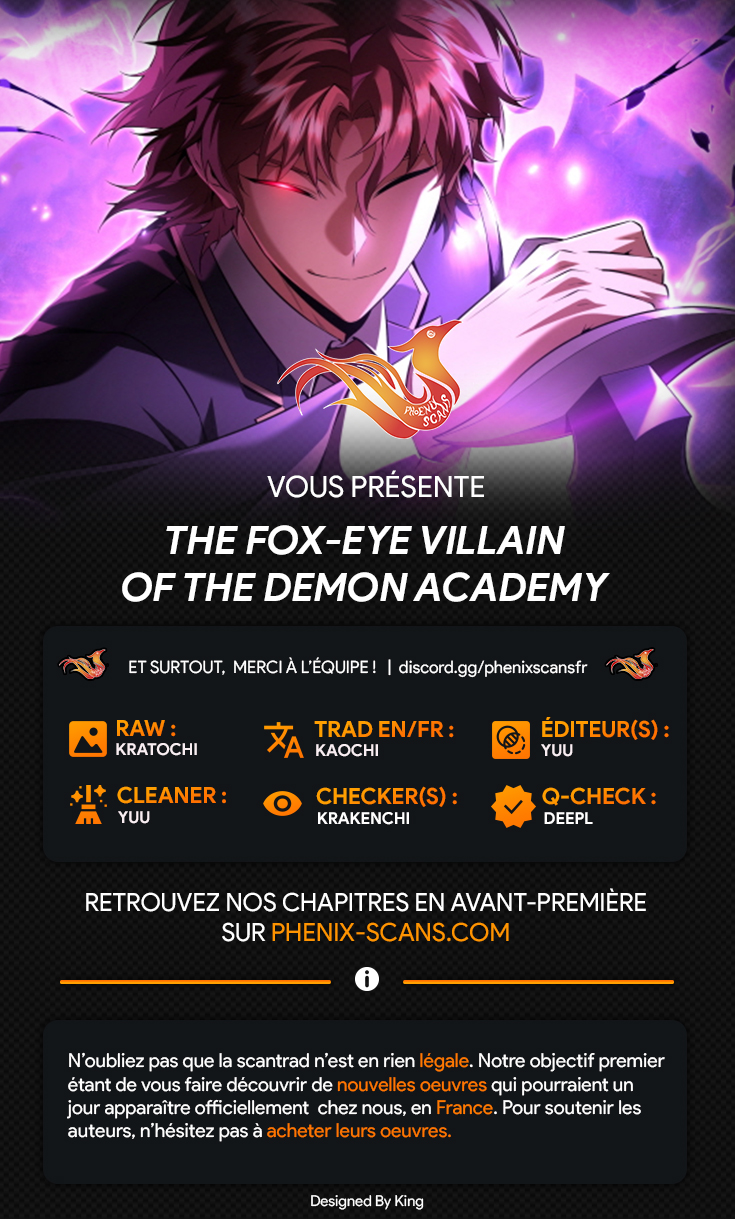 The Fox-Eyed Villain of the Demon Academy Chapitre 32 - Page 1