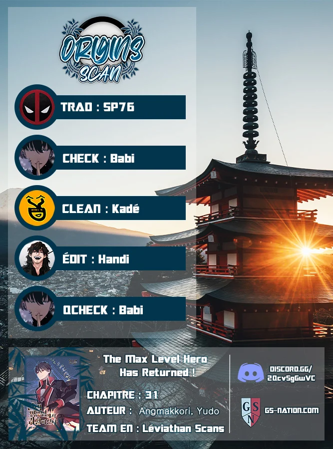 The Max Level Hero has Returned Chapitre 31 - Page 1