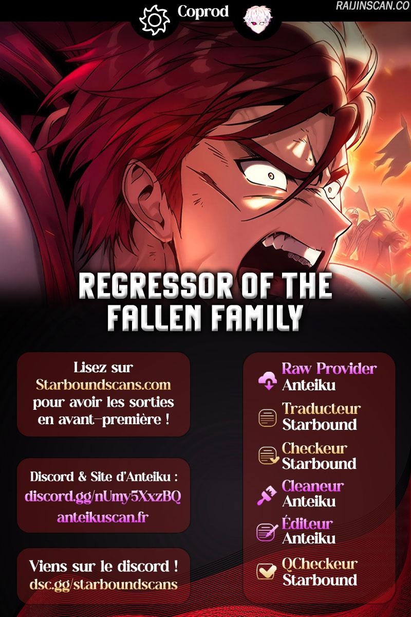 The Regressor Of The Fallen Family Chapitre 88 - Page 1