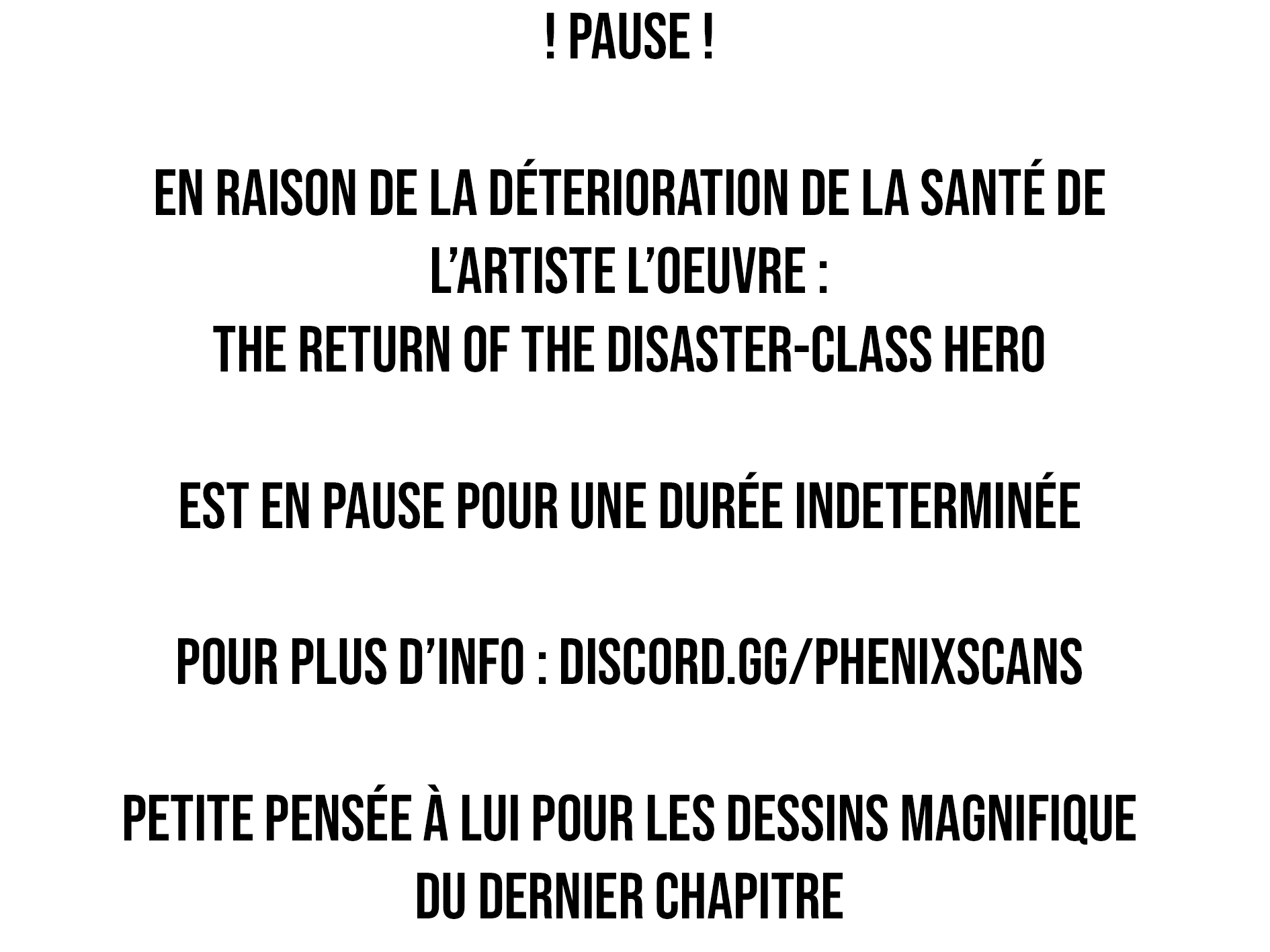 The Return of the Disaster-Class Hero Chapitre 74.5 - Page 1