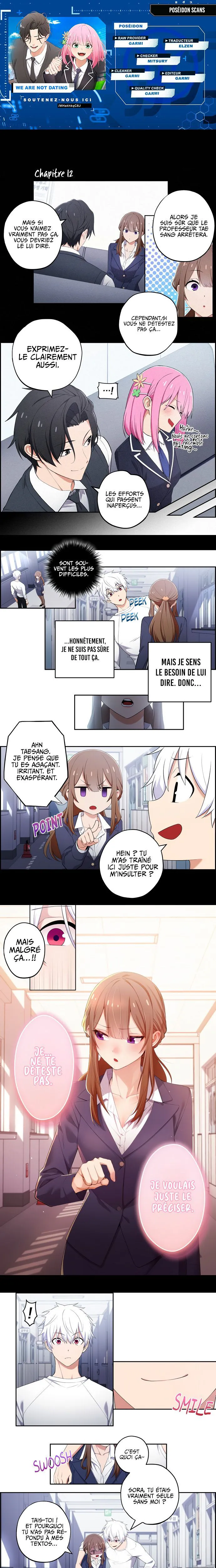 We're Not Dating Chapitre 12 - Page 1