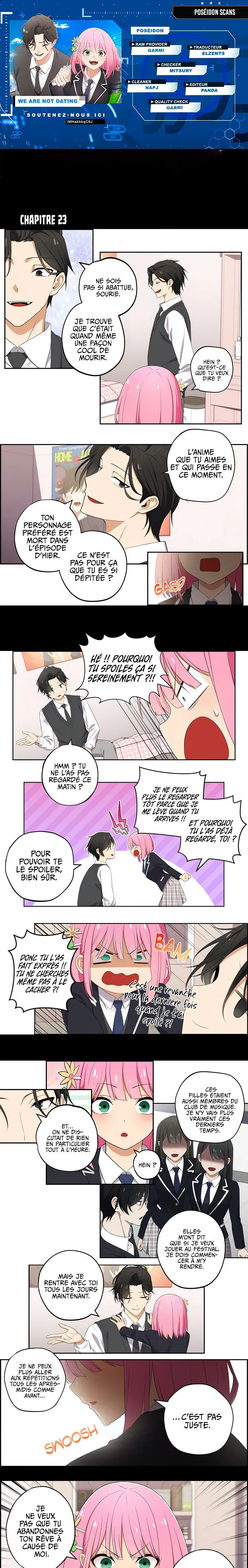We're Not Dating Chapitre 23 - Page 1