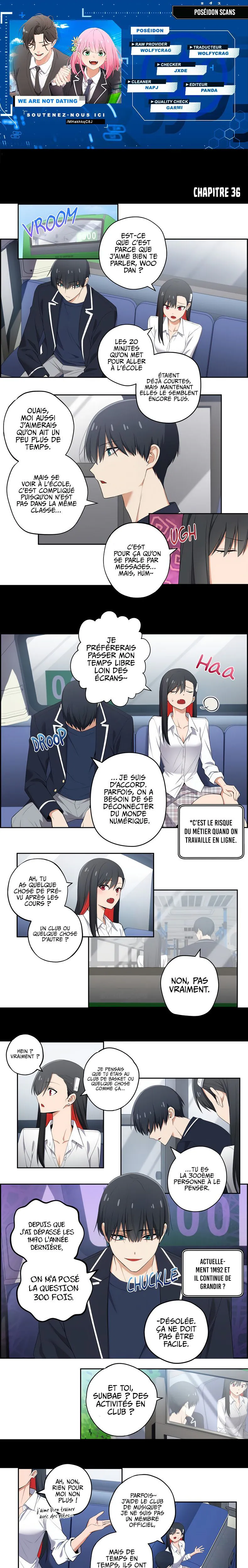 We're Not Dating Chapitre 36 - Page 1