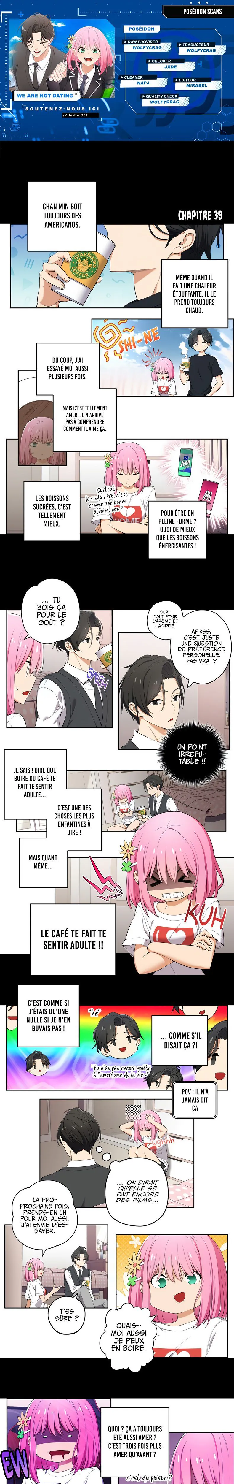 We're Not Dating Chapitre 39 - Page 1