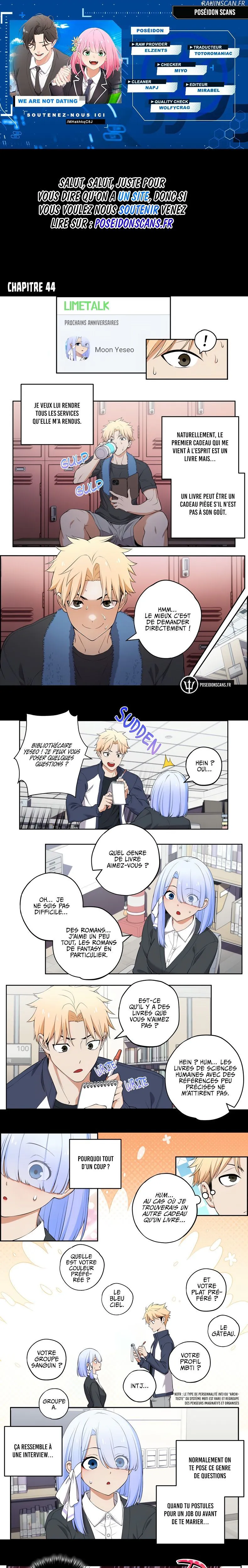 We're Not Dating Chapitre 44 - Page 1