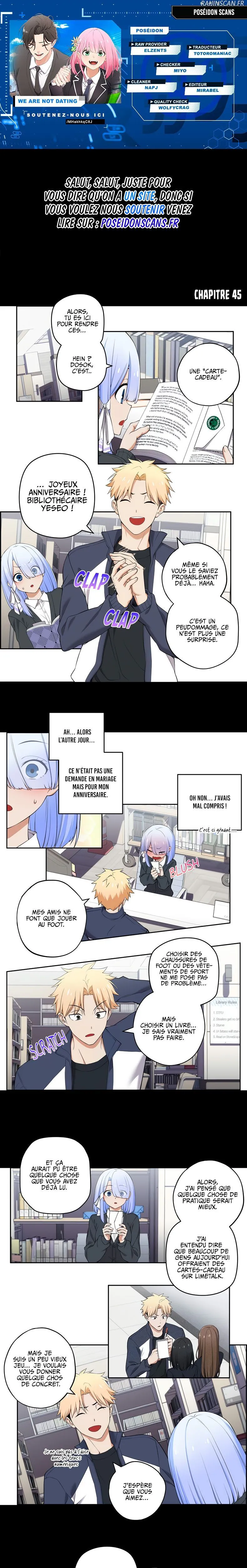 We're Not Dating Chapitre 45 - Page 1