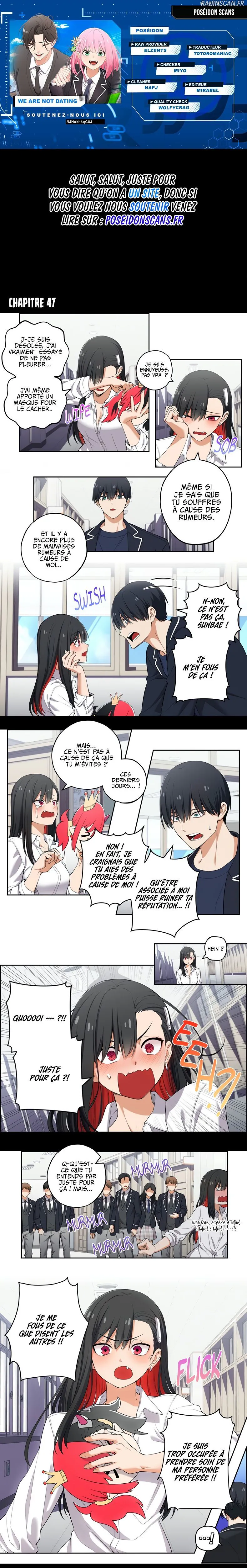 We're Not Dating Chapitre 47 - Page 1