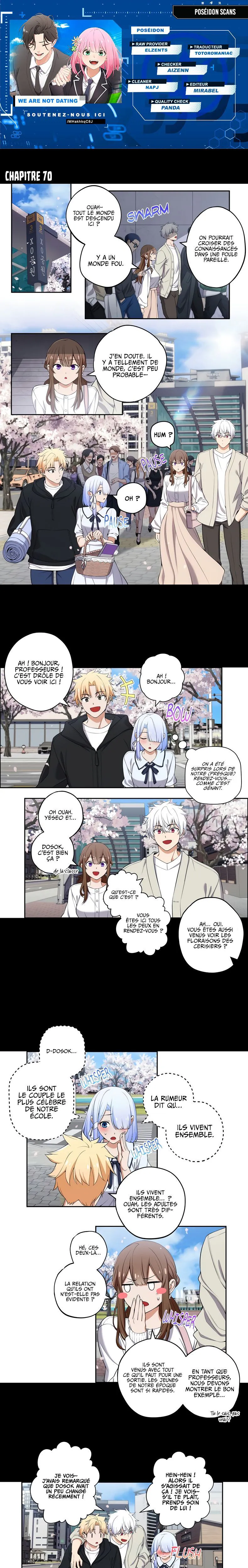We're Not Dating Chapitre 70 - Page 1