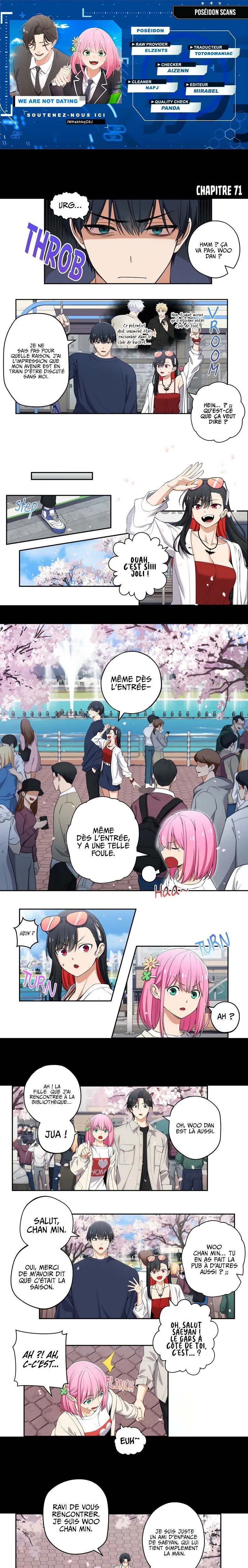 We're Not Dating Chapitre 71 - Page 1