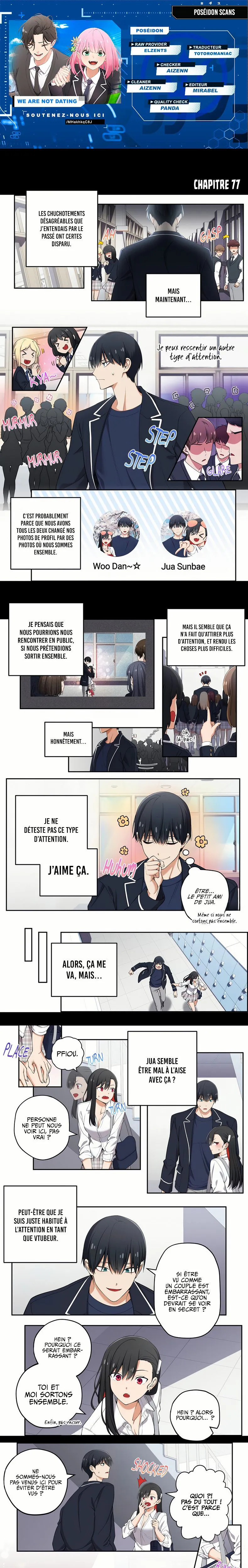 We're Not Dating Chapitre 77 - Page 1