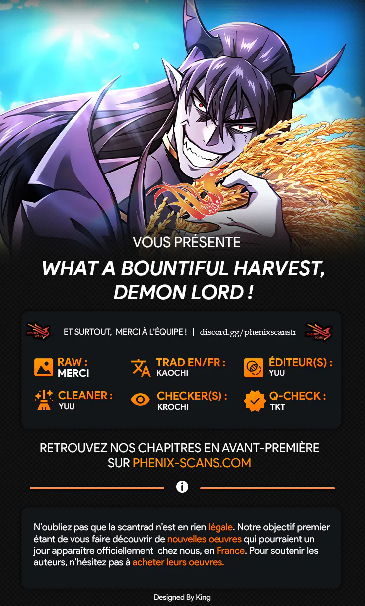 What a Bountiful Harvest, Demon Lord Chapitre 19 - Page 1